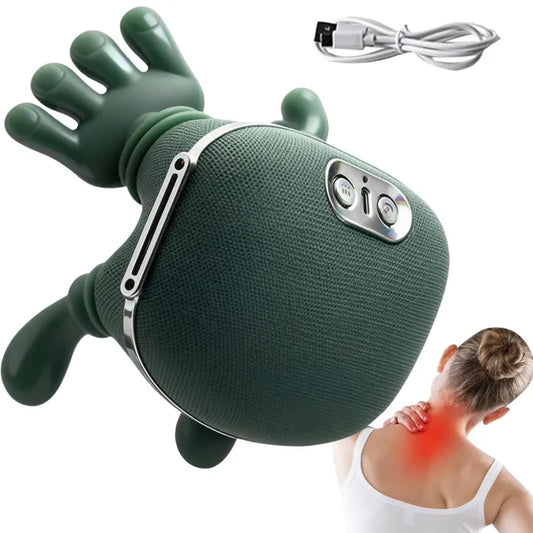 Smart Finger Pressure Neck Massager – Electric Deep Kneading Heated Back & Shoulder Massager | Pain Relief Relaxation Device for Home