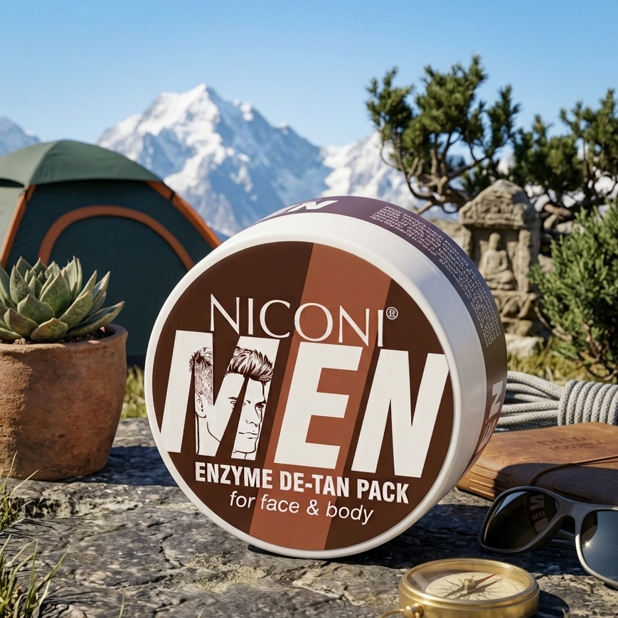 Niconi Men Enzyme De Tan Pack - Skincare Product Designed For Skincare And Daily Care Routine - 100ml