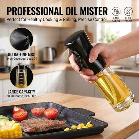 Spray Edible Oil Bottle 300ml – Kitchen Mister & Cooking Dispenser