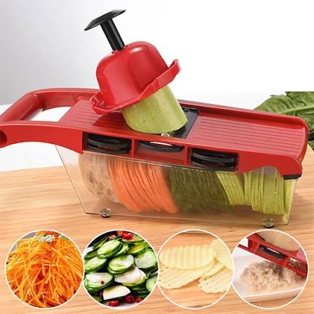 Safe-Slice Vertical Mandoline Slicer – Multi-Purpose Vegetable Cutter & Julienne Tool with Adjustable Thickness