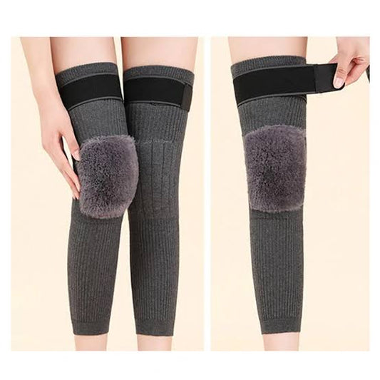 1 Pair Thermal Knee Warmers | Winter Warm Knee Protector for Men & Women | Soft, Stretchable & Comfortable Knee Support
