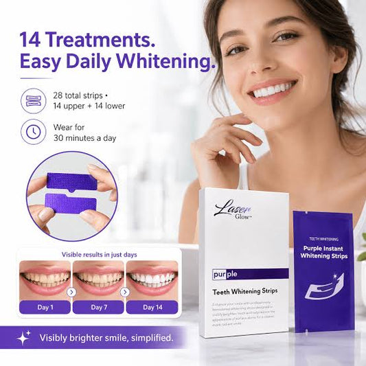 Purple Instant Teeth Whitening Strips (14 Treatments)