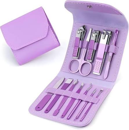 16-in-1 Stainless Steel Nail Care Kit – Manicure & Pedicure Tool Set (Random Color) - Manicure Kit