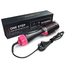 3-in-1 One Step Hot Air Brush Hair Dryer & Styler – Drying, Straightening & Volumizing Brush