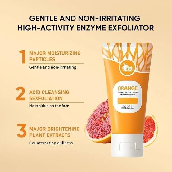 Orange Enzyme Exploiting Gel – Brightening, Exfoliating & Nourishing Citrus Skincare for Radiant, Healthy, Glowing Complexion Every Day 100g