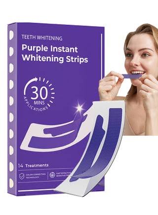 Purple Instant Teeth Whitening Strips (14 Treatments)
